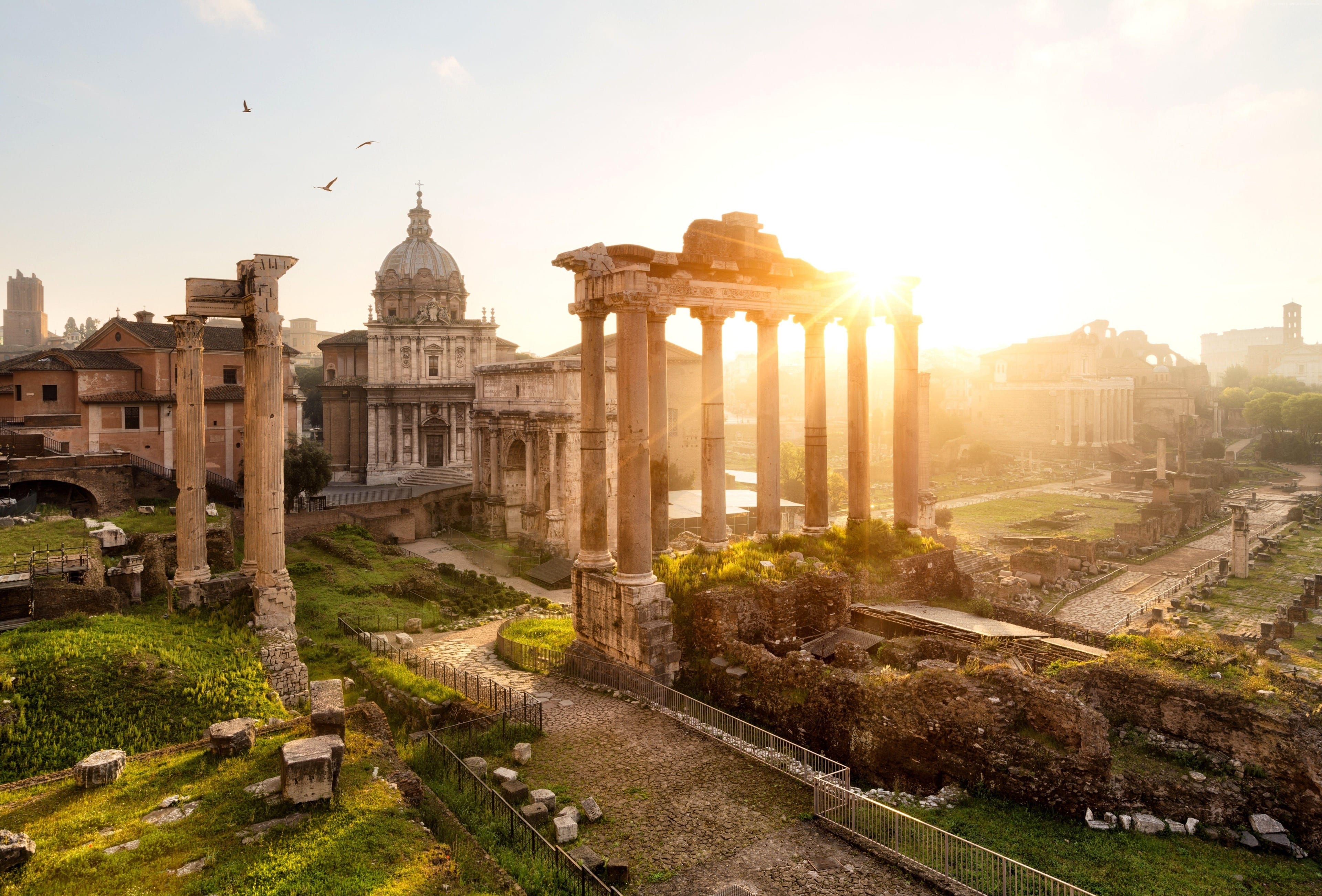 The Roman Forum at sunrise